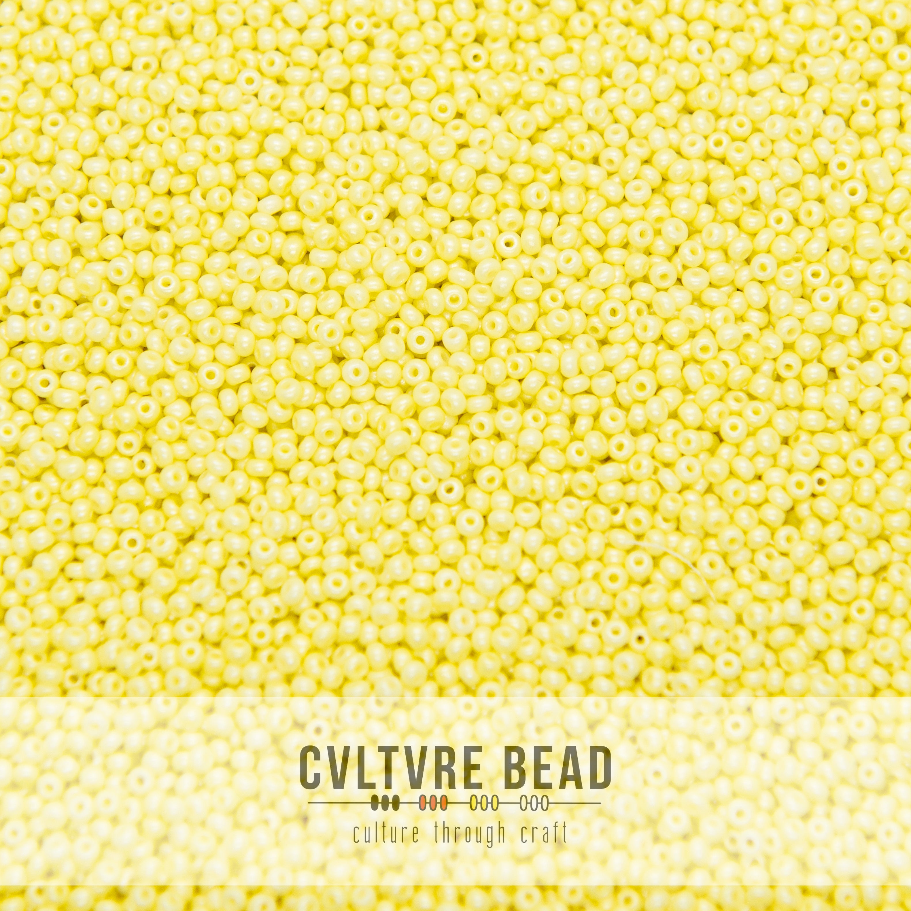 Seed bead 10/0 Lt. Yellow Op. Matte Pearl 20g